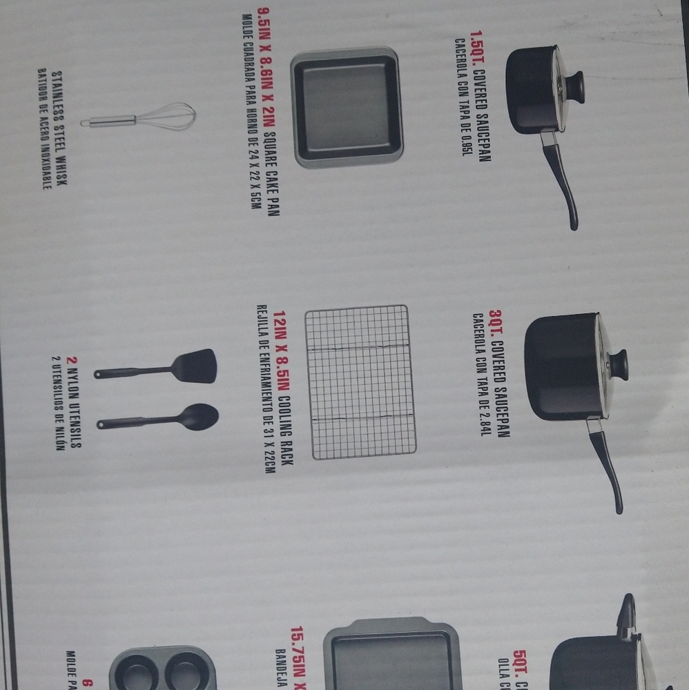 TOOLS OF THE TRADE 16-Pc. Cookware & Bakeware Set - Picture 8 of 9
